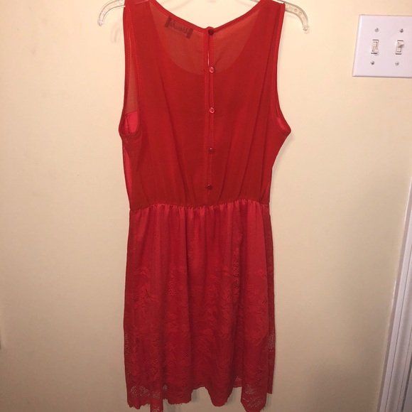 Orange lace dress - Picture 2 of 3